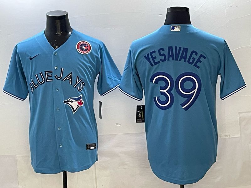 Men 2025 Toronto Blue Jays #39 Yeaavage Light Blue Game Nike MLB Jersey style 07